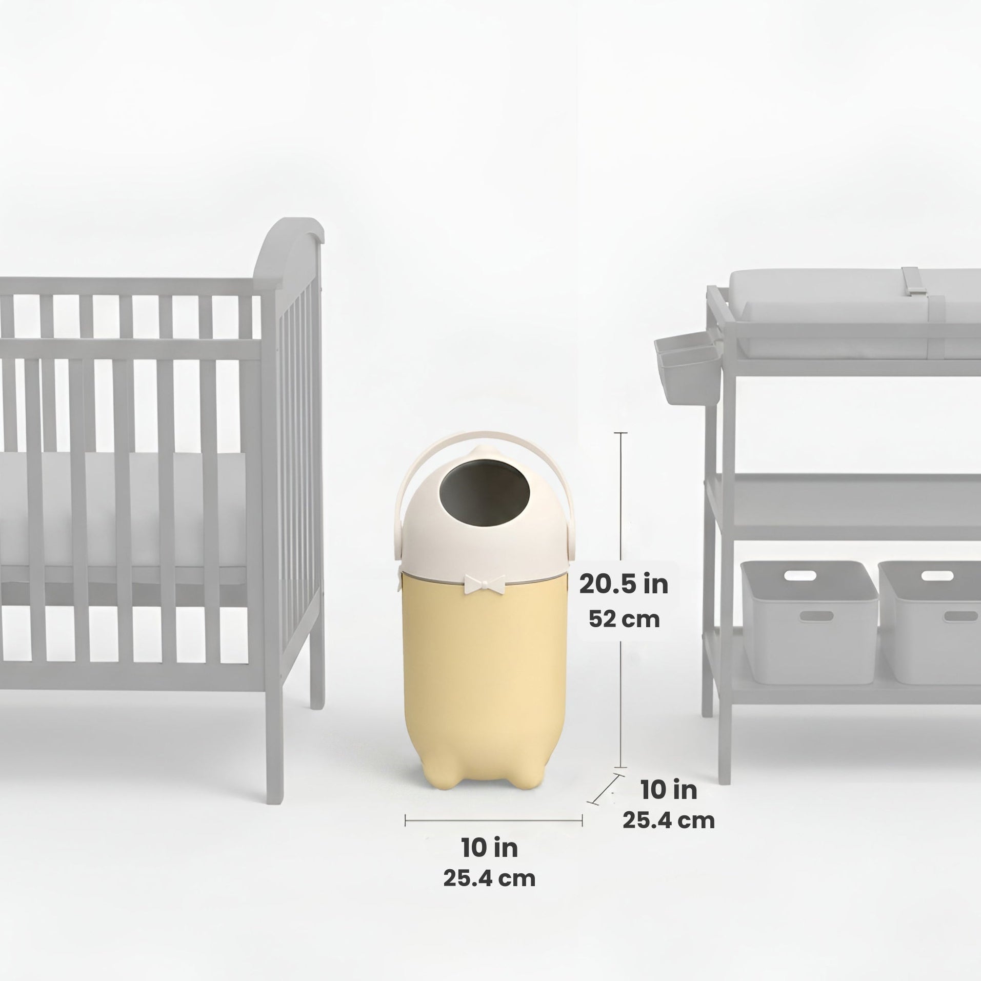 itouchless-odorless-diaper-pail-4-gallon-sand-almond-odor-locking-ball-system image 8