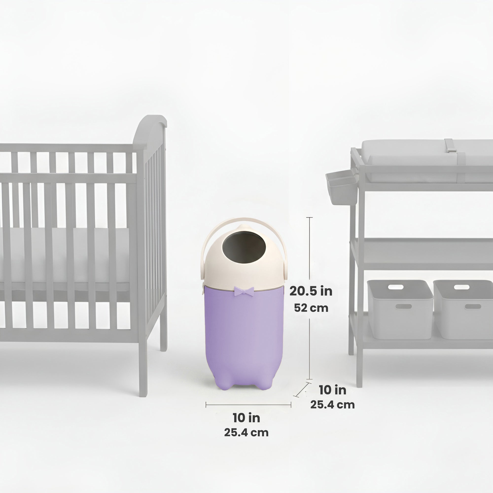 itouchless-odorless-diaper-pail-pastel-orchid-4-gallon-odor-sealing-diaper-dispo image 8