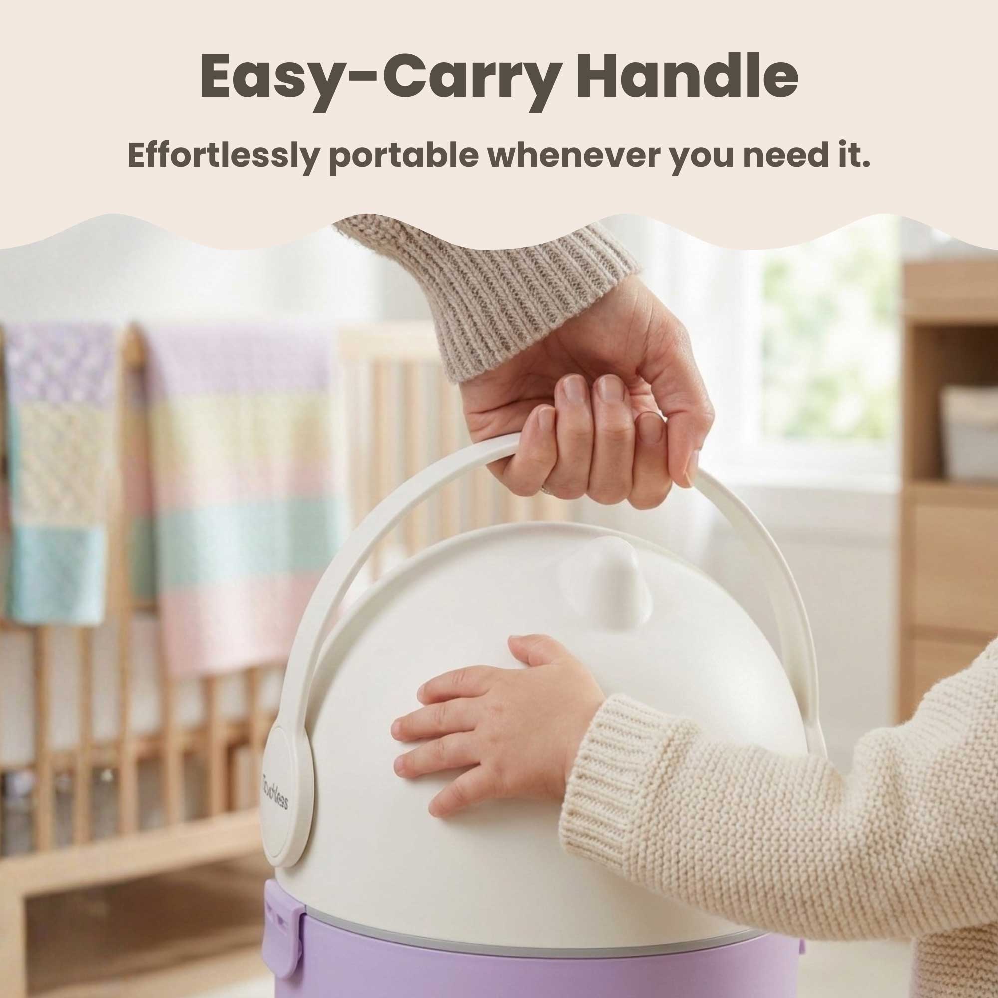 itouchless-odorless-diaper-pail-pastel-orchid-4-gallon-odor-sealing-diaper-dispo image 6