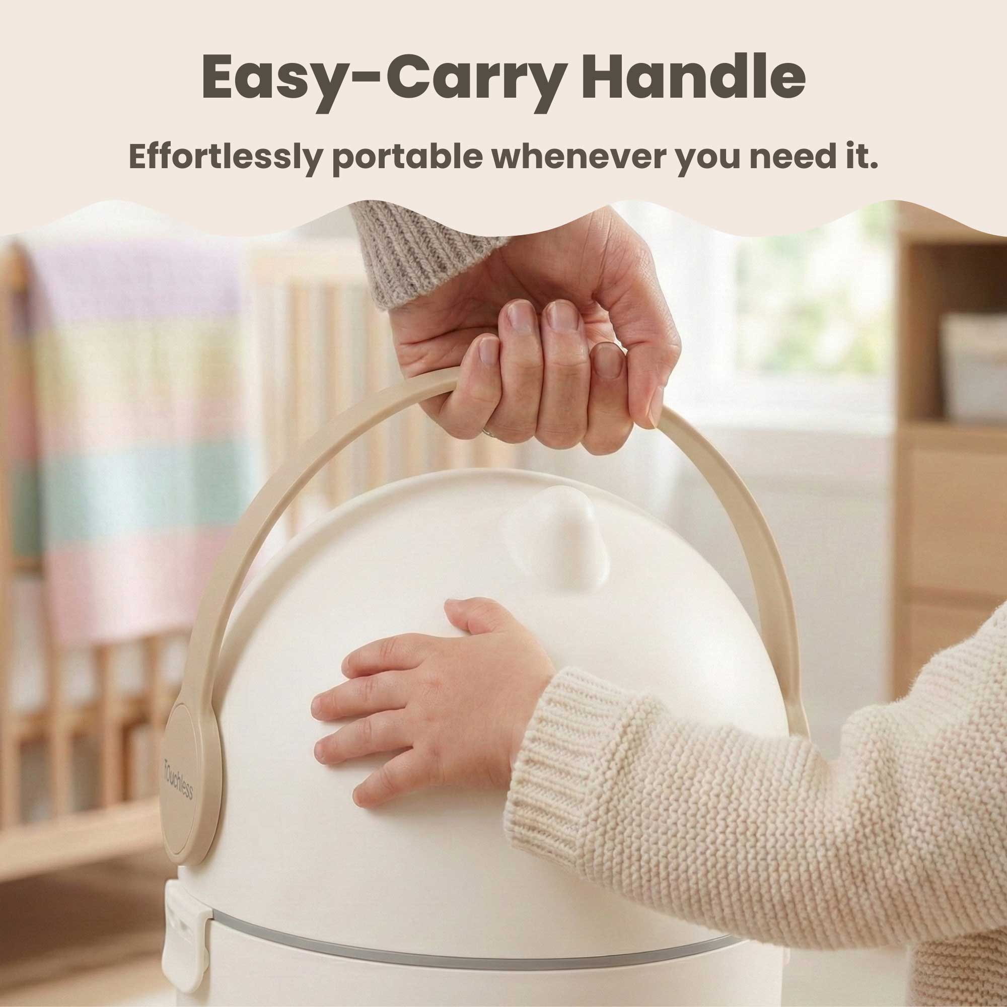 itouchless-odorless-diaper-pail-boho-white image 6