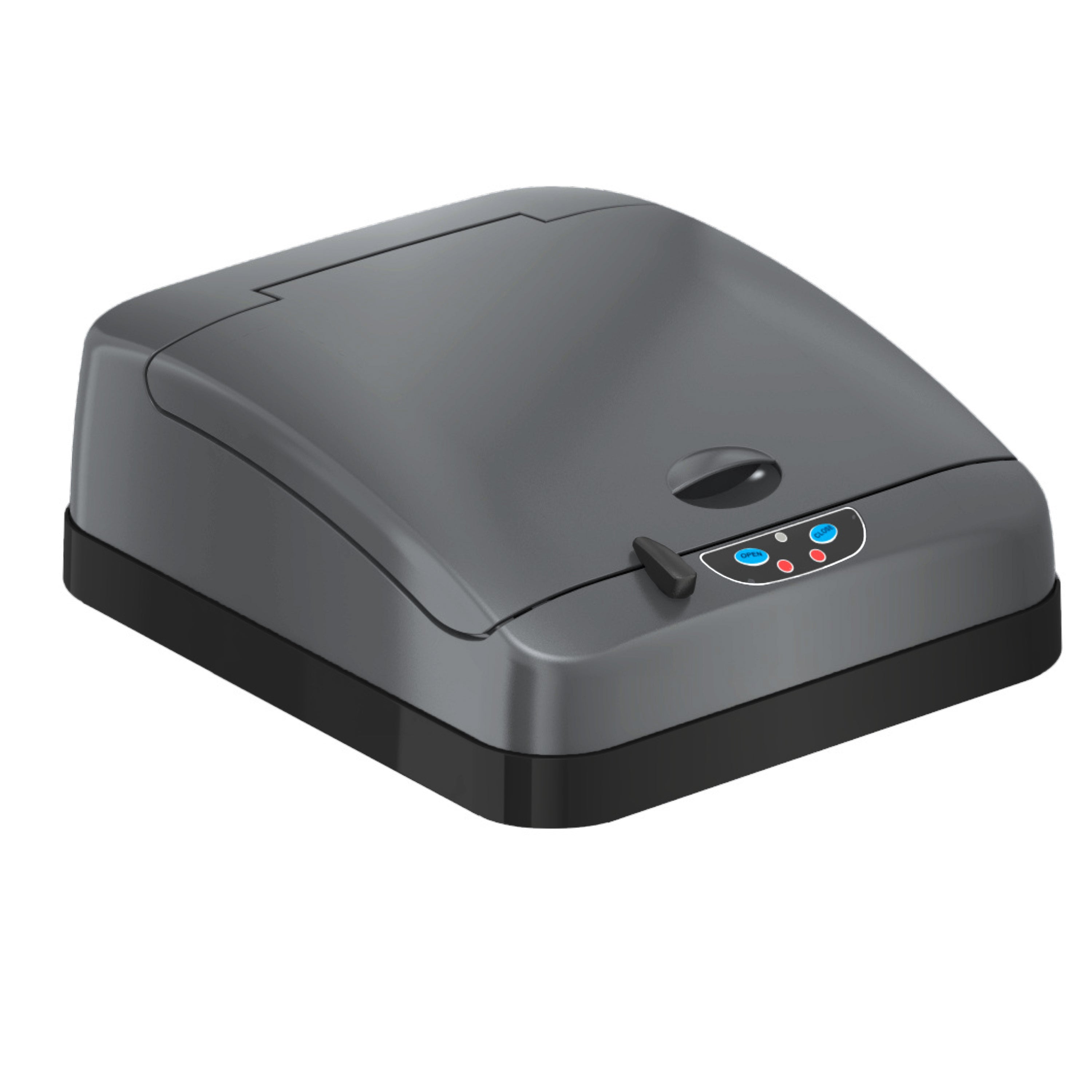 itouchless-lid-cover-for-gunmetal-gray-13-gallon-rectangular-sensor-can-compatib image 1