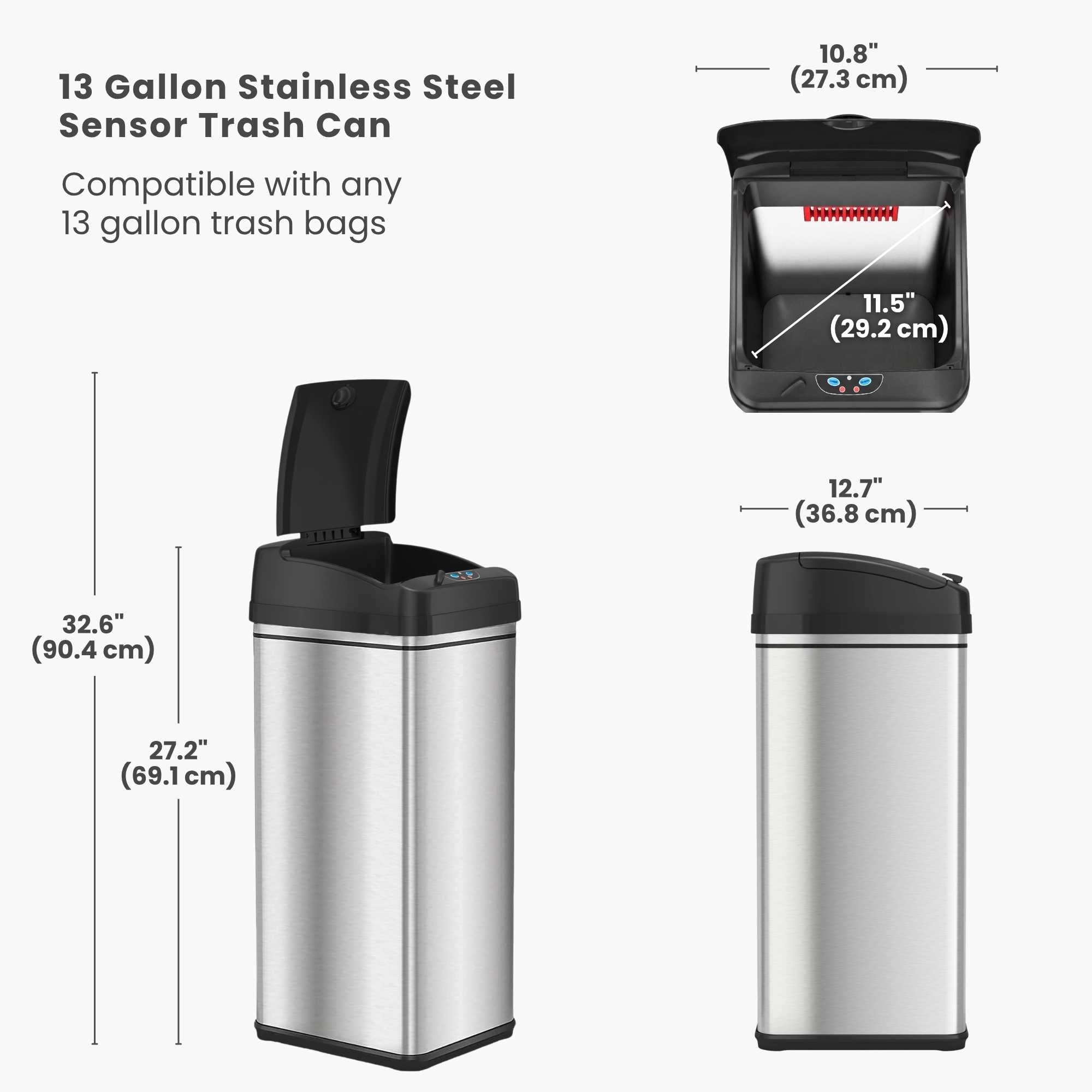 itouchless-13-gallon-50-liter-stainless-steel-sensor-pet-waste-receptacle-with-a image 7