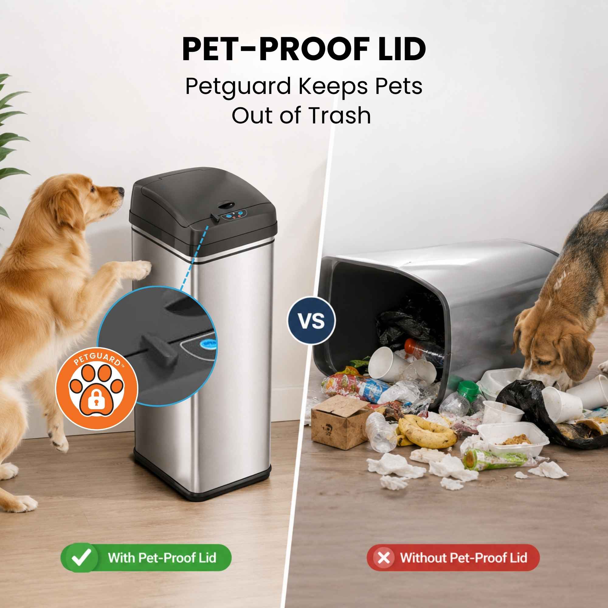 itouchless-13-gallon-50-liter-stainless-steel-sensor-pet-waste-receptacle-with-a image 4