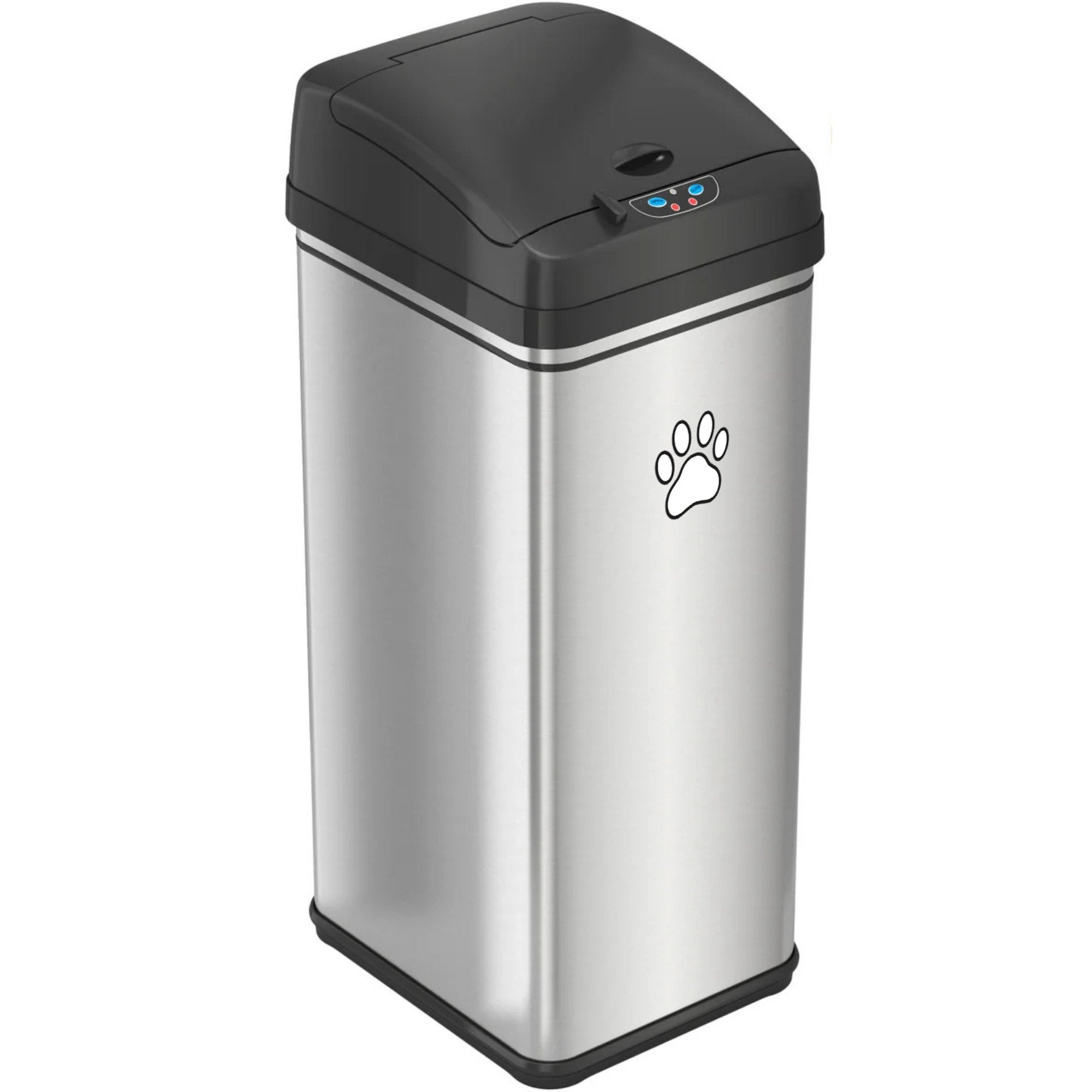 itouchless-13-gallon-50-liter-stainless-steel-sensor-pet-waste-receptacle-with-a image 1