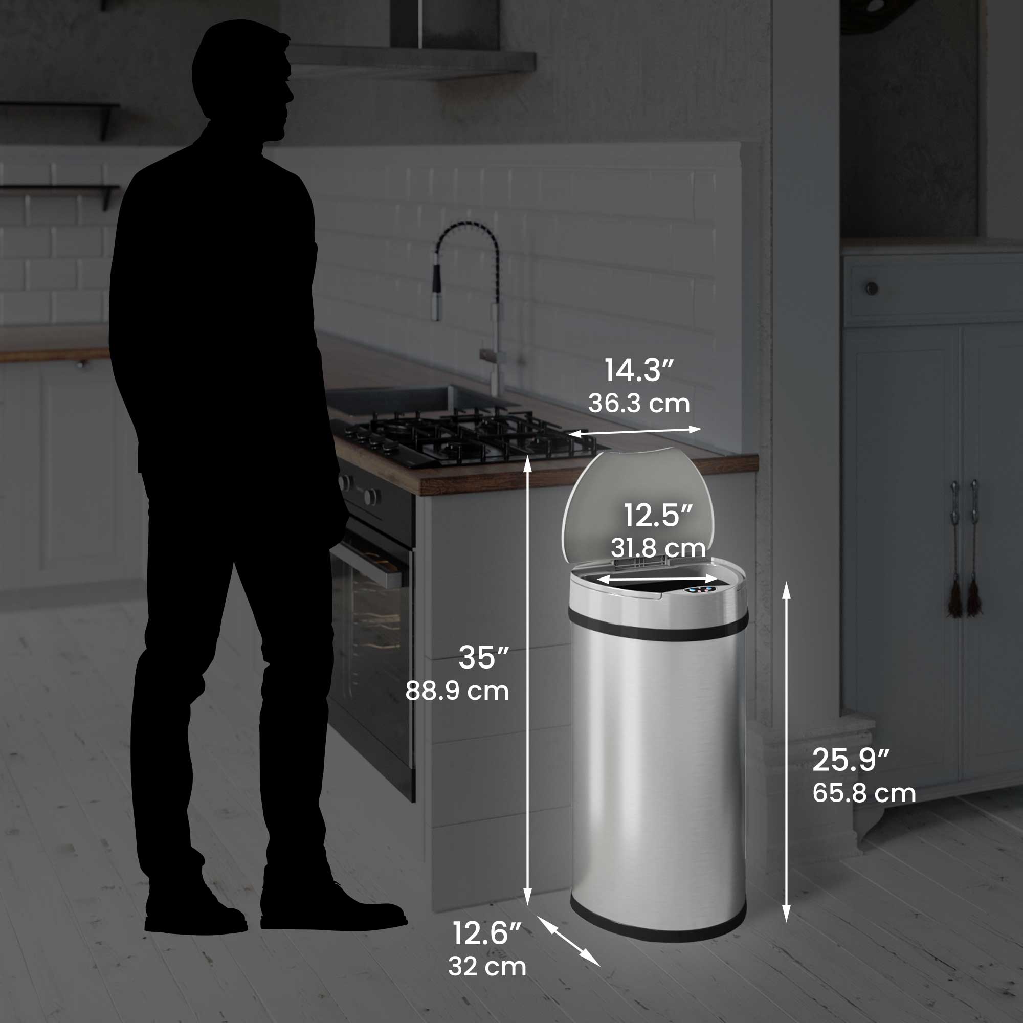 itouchless-13-gallon-50-liter-semi-round-stainless-steel-sensor-kitchen-trash-ca image 6