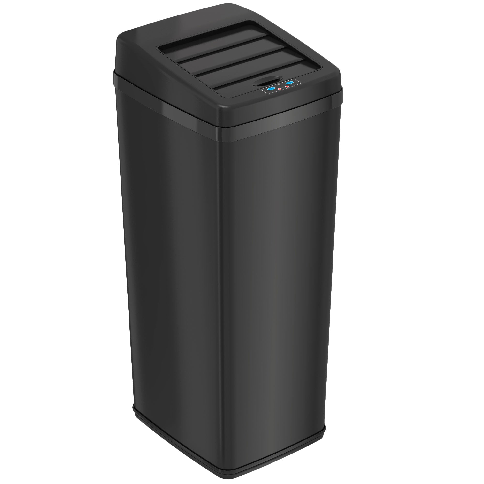 itouchless-52-liter-14-gallon-black-stainless-steel-retracting-lid-sensor-kitche image 1