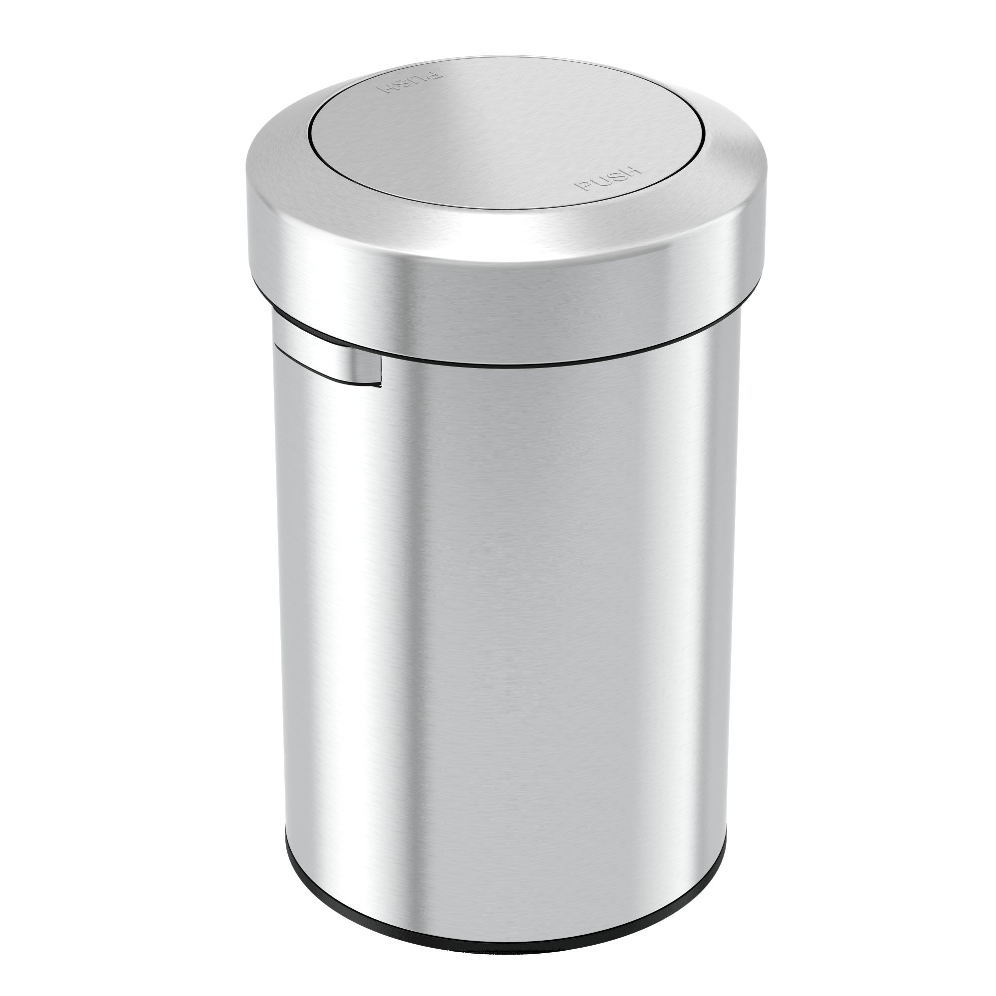 itouchless-17-gallon-64l-titan-stainless-steel-swing-open-top-kitchen-trash-can image 1