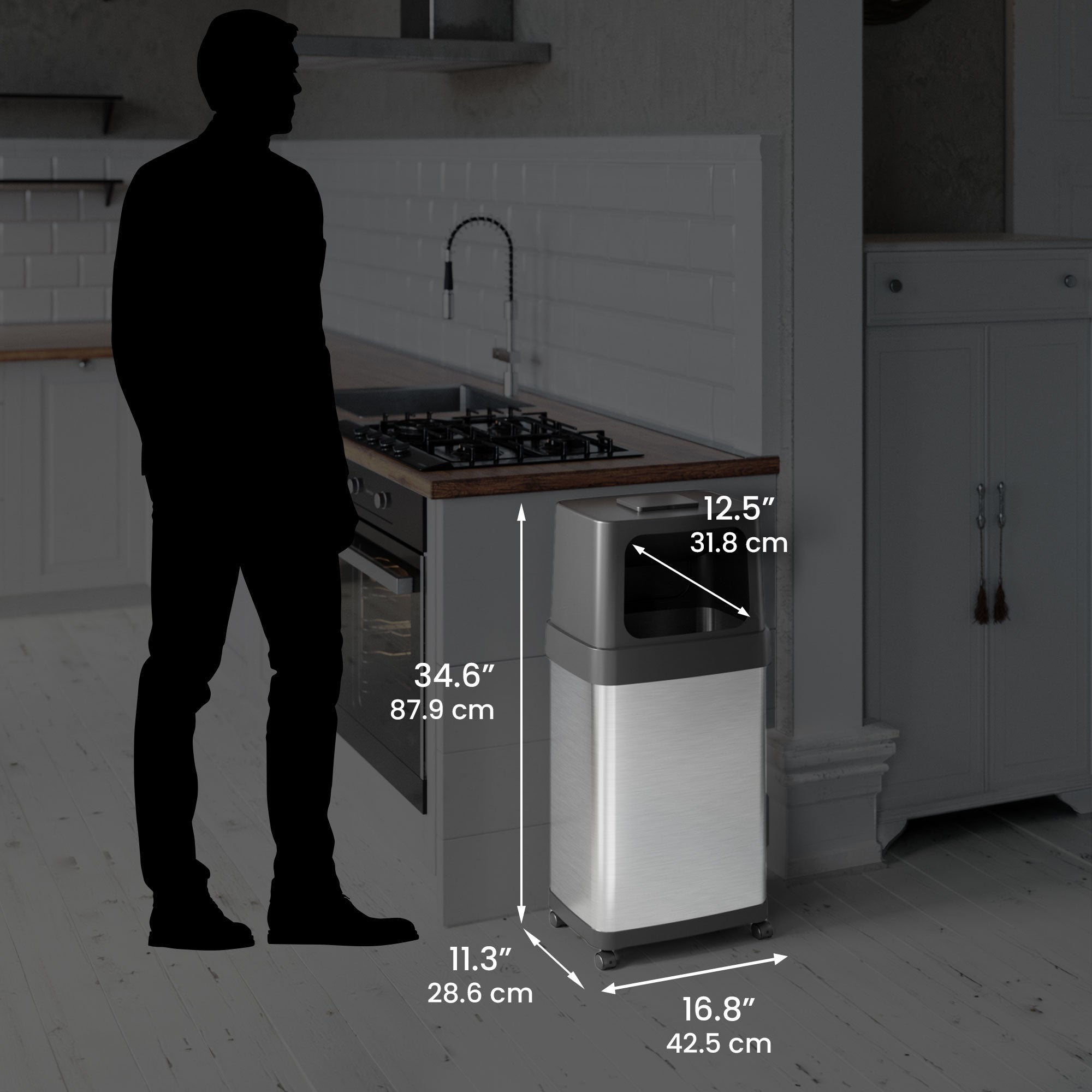 itouchless-68-liter-18-gallon-double-side-opening-stainless-steel-kitchen-trash- image 6
