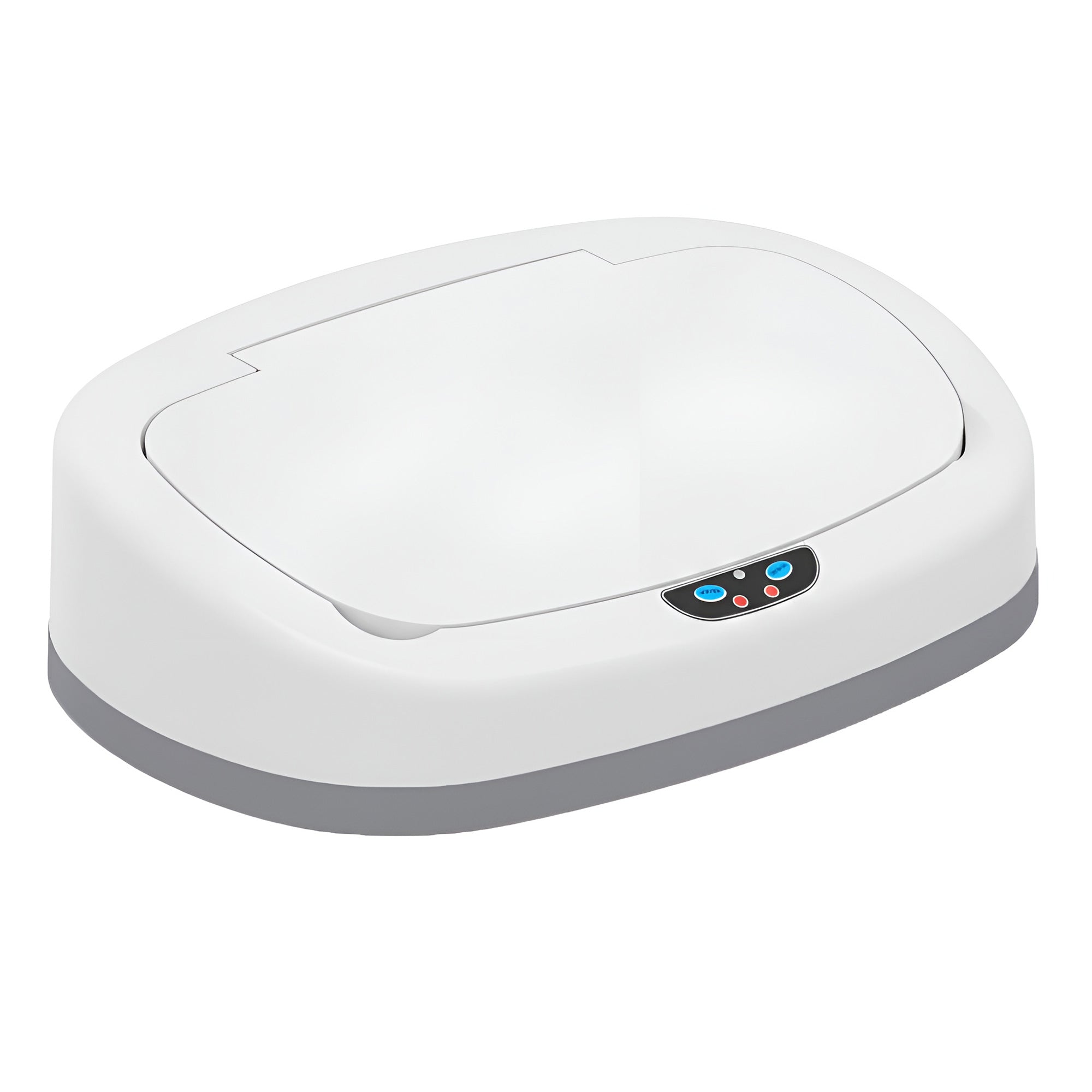 itouchless-chalk-white-13-gallon-oval-sensor-can-lid-replacement-itos13wh-osc13a image 1