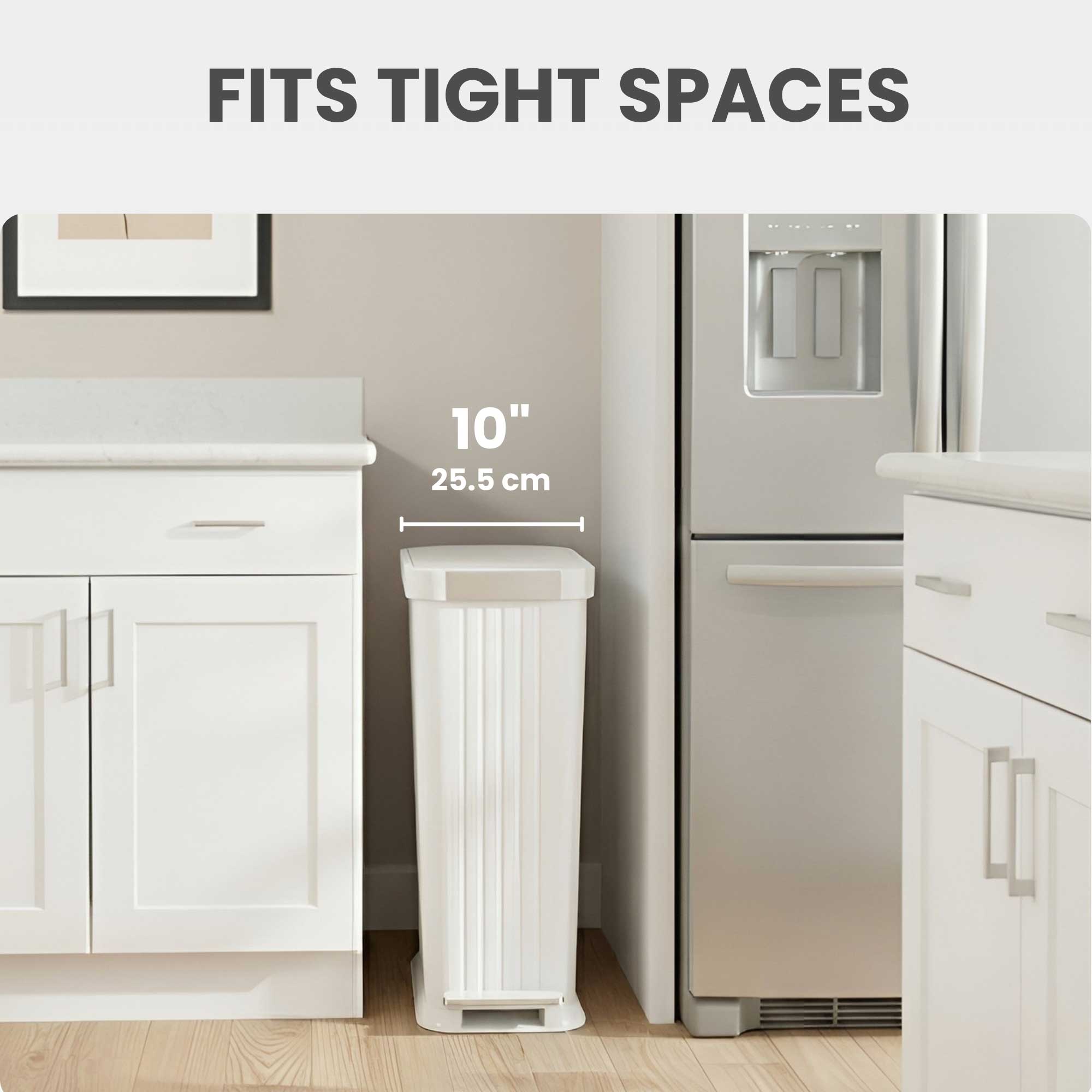itouchless-softstep-13-2-gallon-50-liter-elongated-step-pedal-kitchen-trash-can- image 3