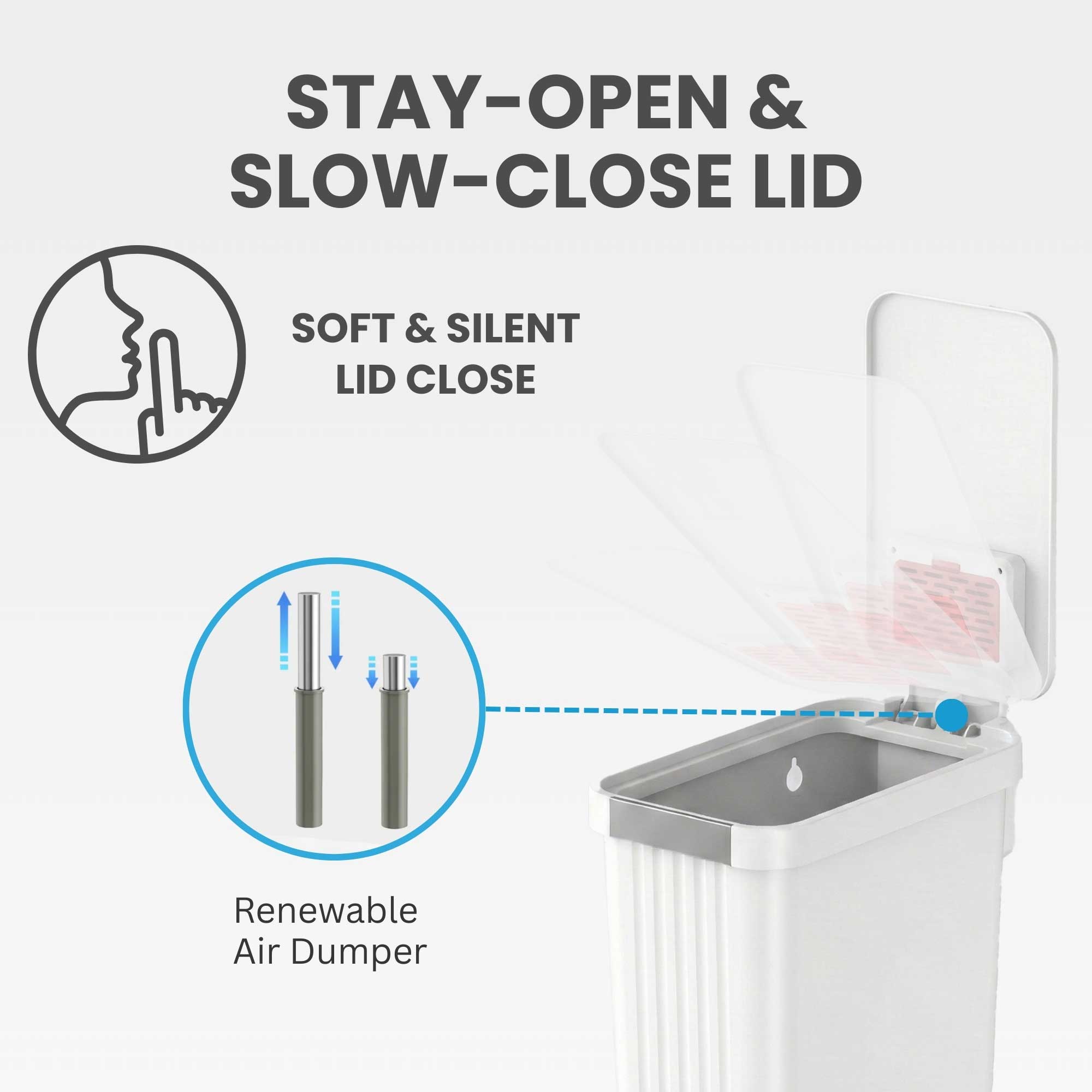itouchless-softstep-13-2-gallon-50-liter-elongated-step-pedal-kitchen-trash-can- image 6