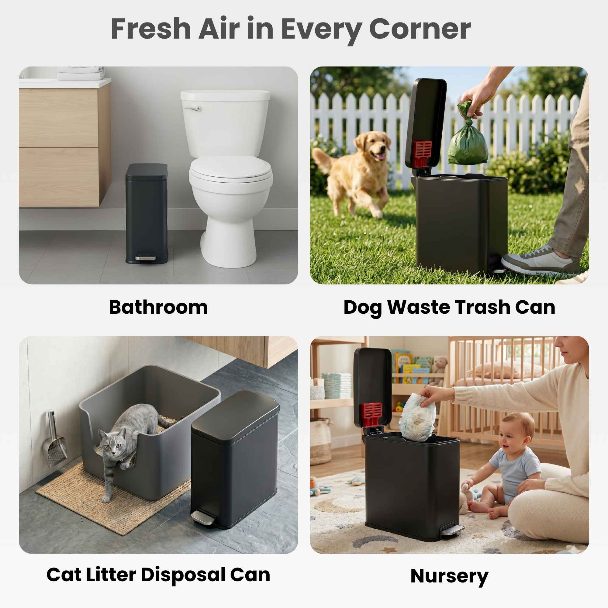 itouchless-12-liter-3-gallon-softstep-matte-black-stainless-steel-slim-step-peda image 5