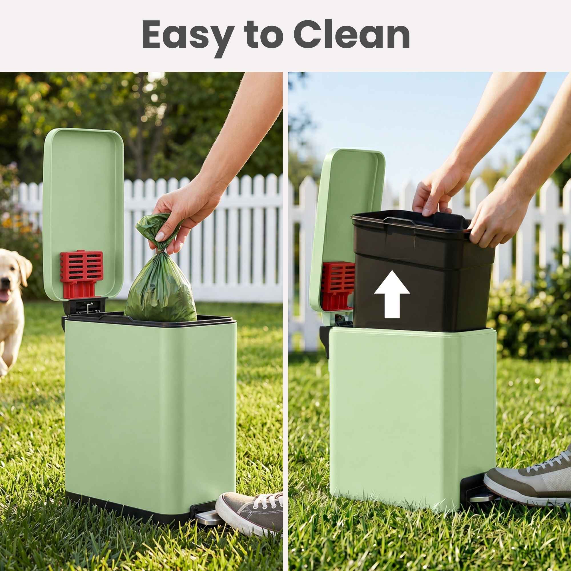 itouchless-softstep-3-gallon-matte-pastel-green-stainless-steel-slim-step-pedal- image 7