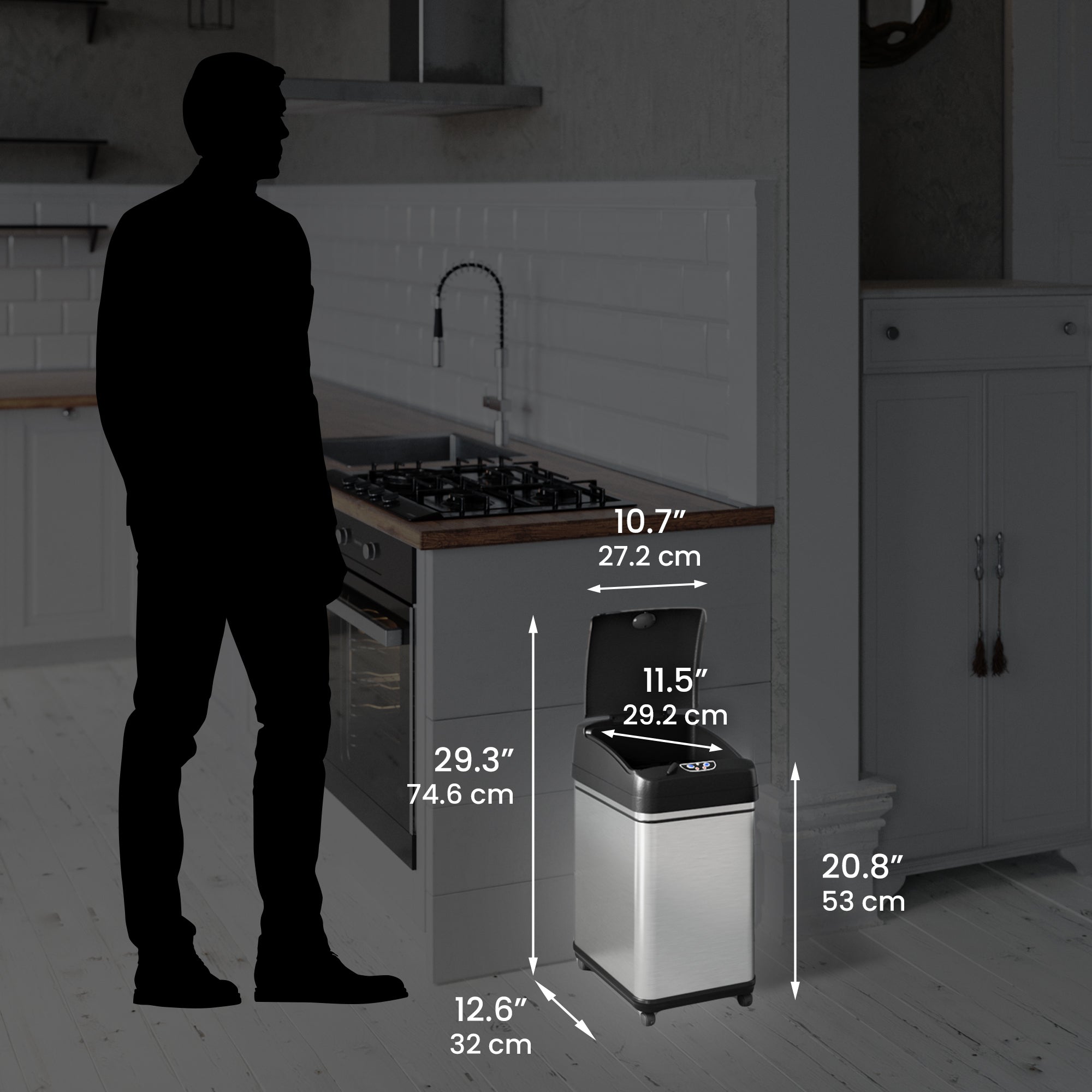 itouchless-8-gallon-30-liter-stainless-steel-pet-proof-sensor-kitchen-trash-can- image 6