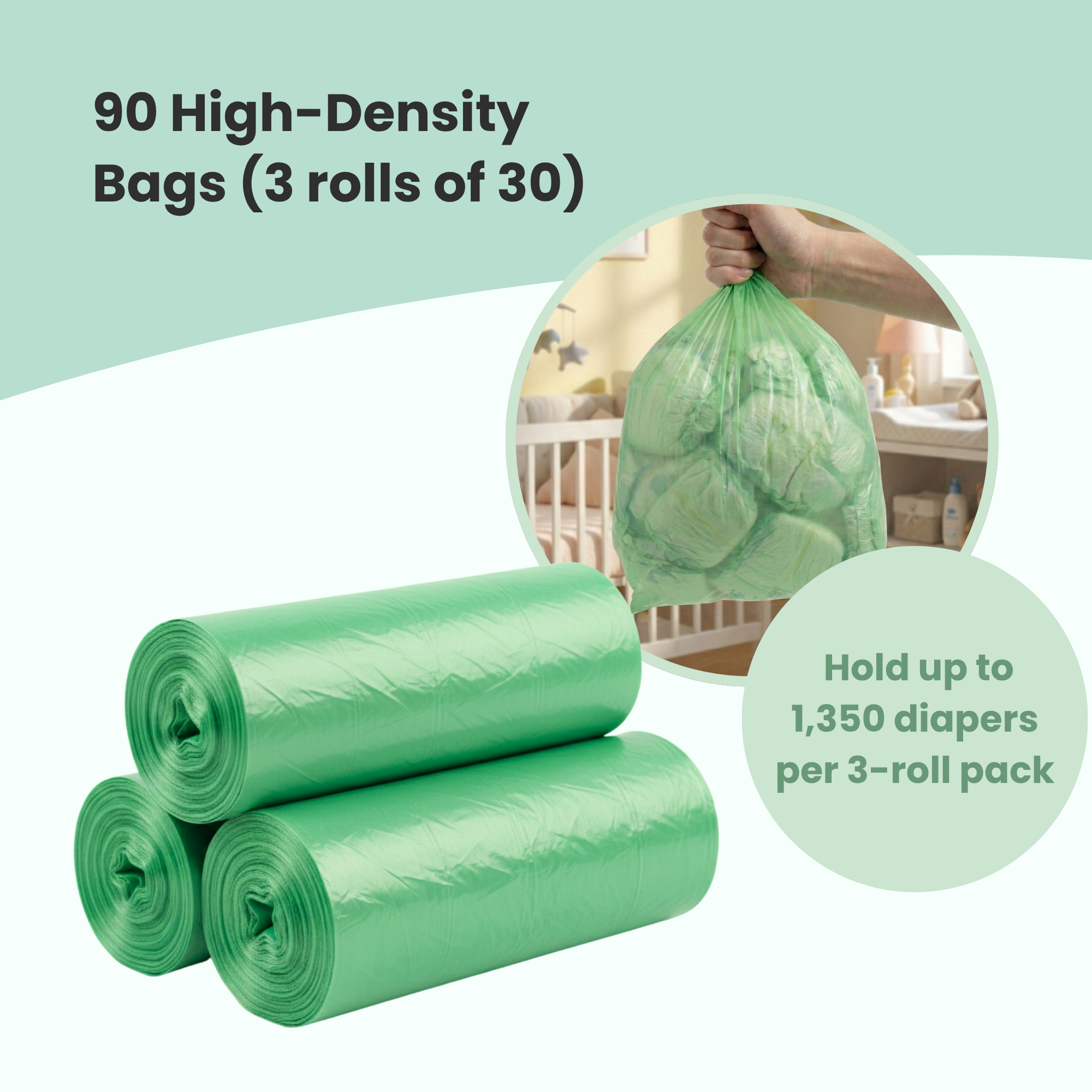 itouchless-universal-diaper-pail-refill-bags-3-pack-90-count-odor-locking-liners image 2