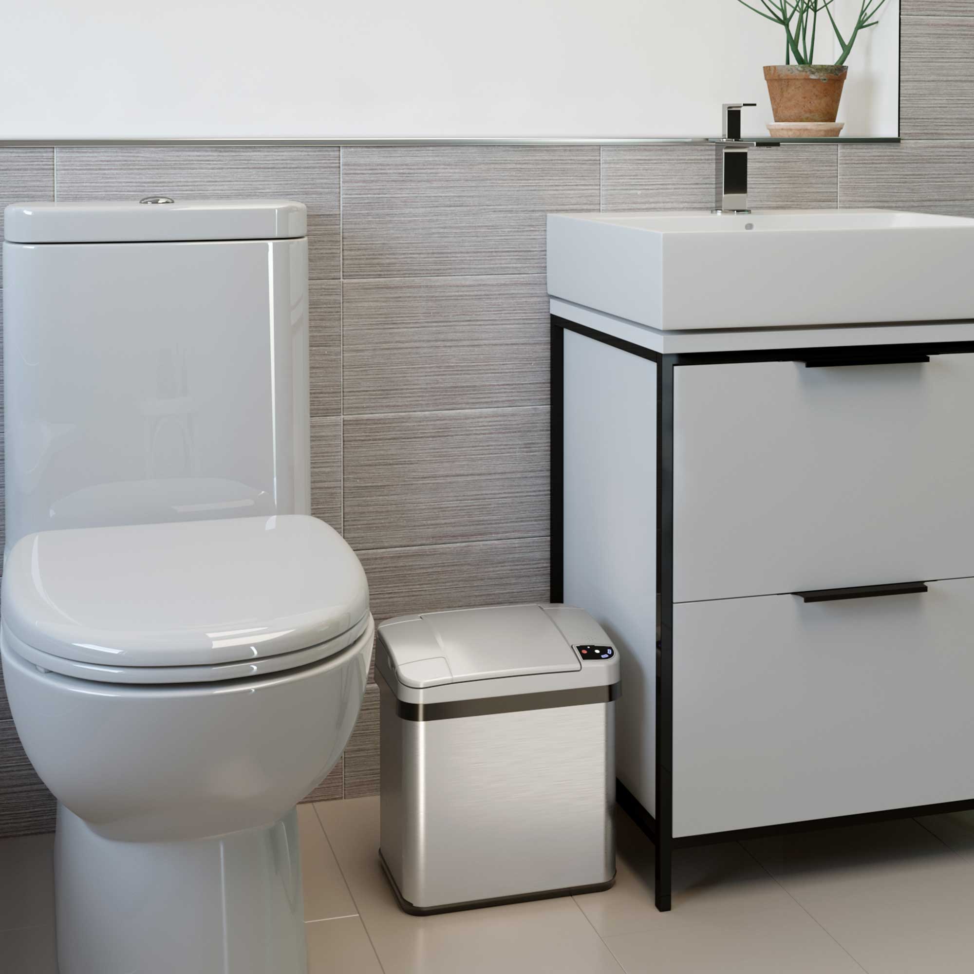 itouchless-2-5-gallon-10-liter-stainless-steel-sensor-bathroom-trash-can-with-ab image 3