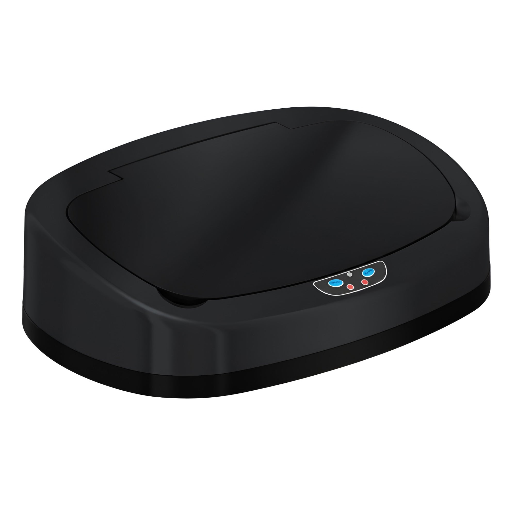 itouchless-lid-cover-for-matte-black-13-gallon-oval-sensor-can-itos13bk-osc13acb image 1