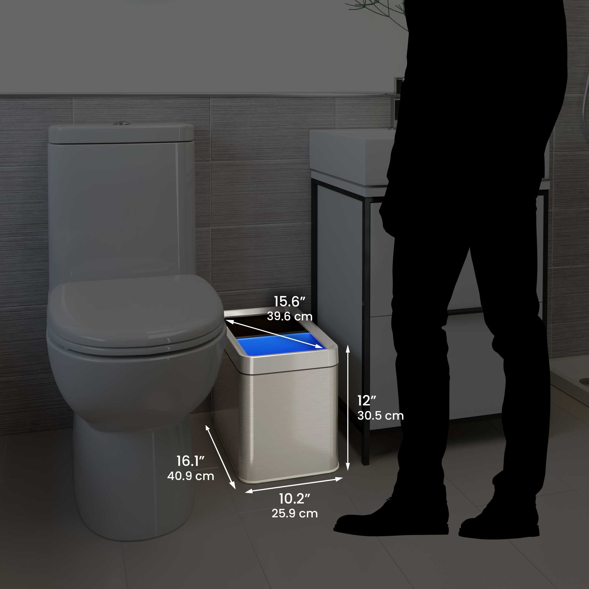 itouchless-20-liter-5-3-gallon-dual-compartment-open-top-trash-can-recycle-bin-s image 6
