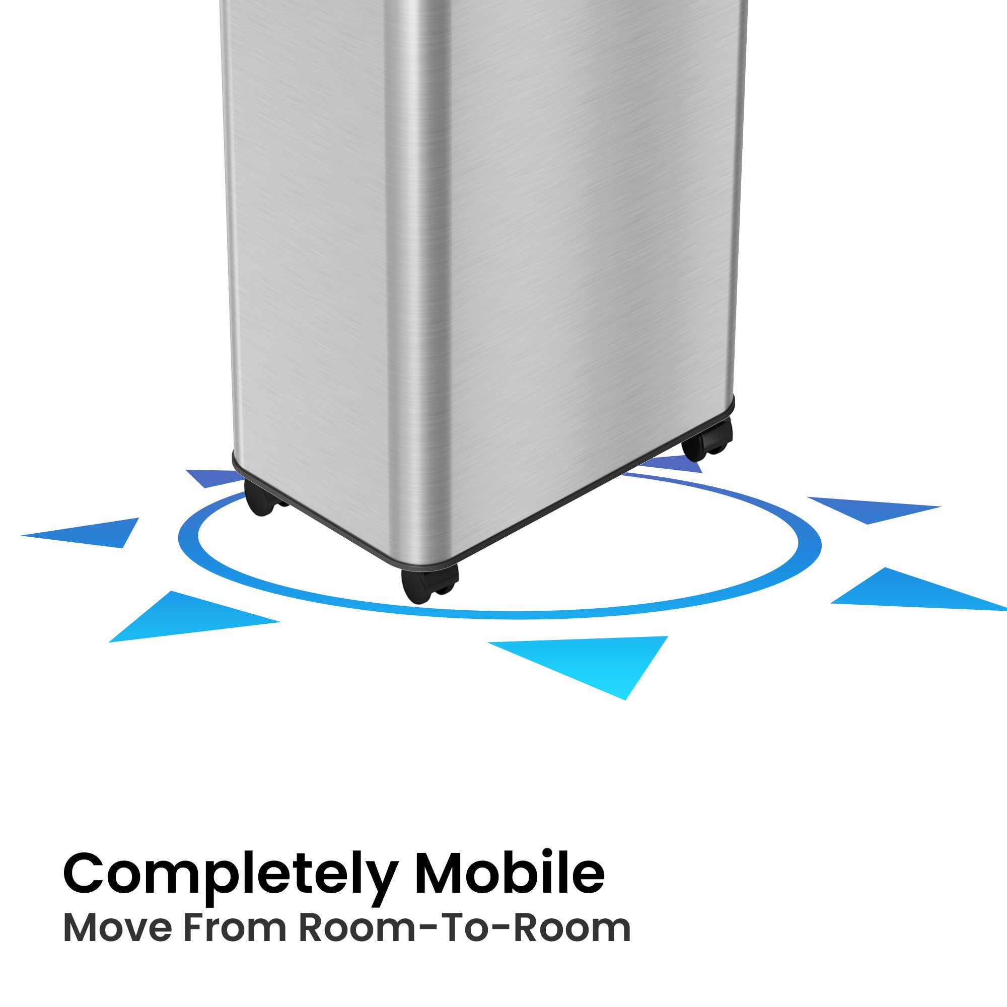 itouchless-80-liter-21-gallon-rectangular-open-top-stainless-steel-trash-can-wit image 2