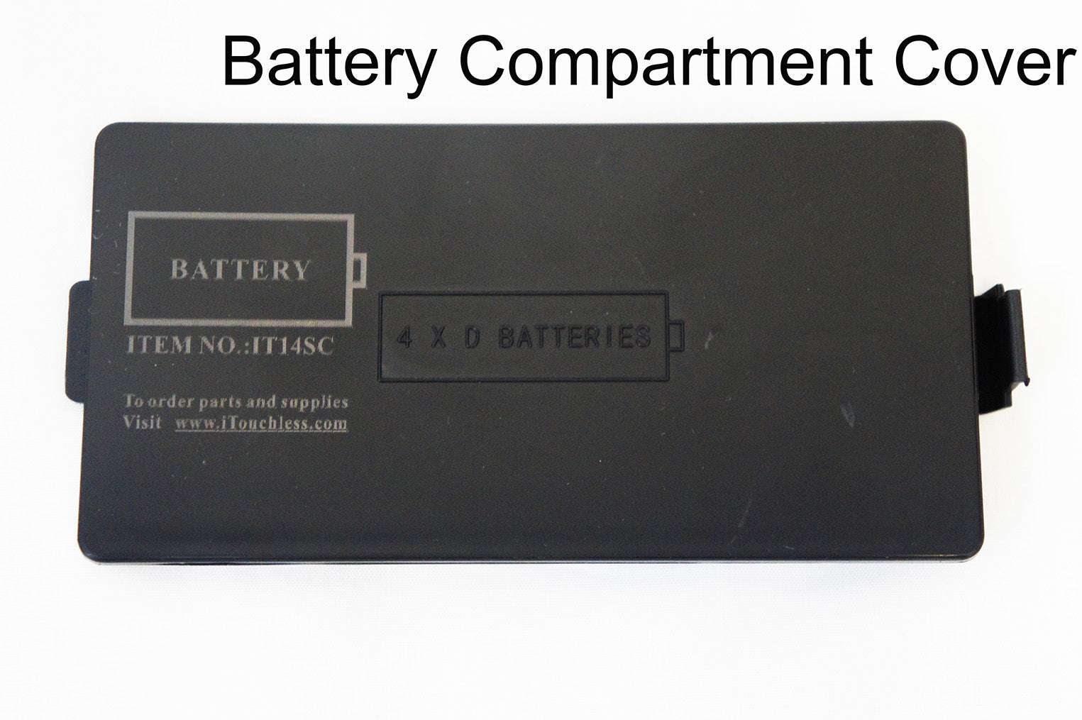 itouchless-battery-cover-with-single-end-tab-for-14-gallon-trash-cans-it14sb-it1 image 3