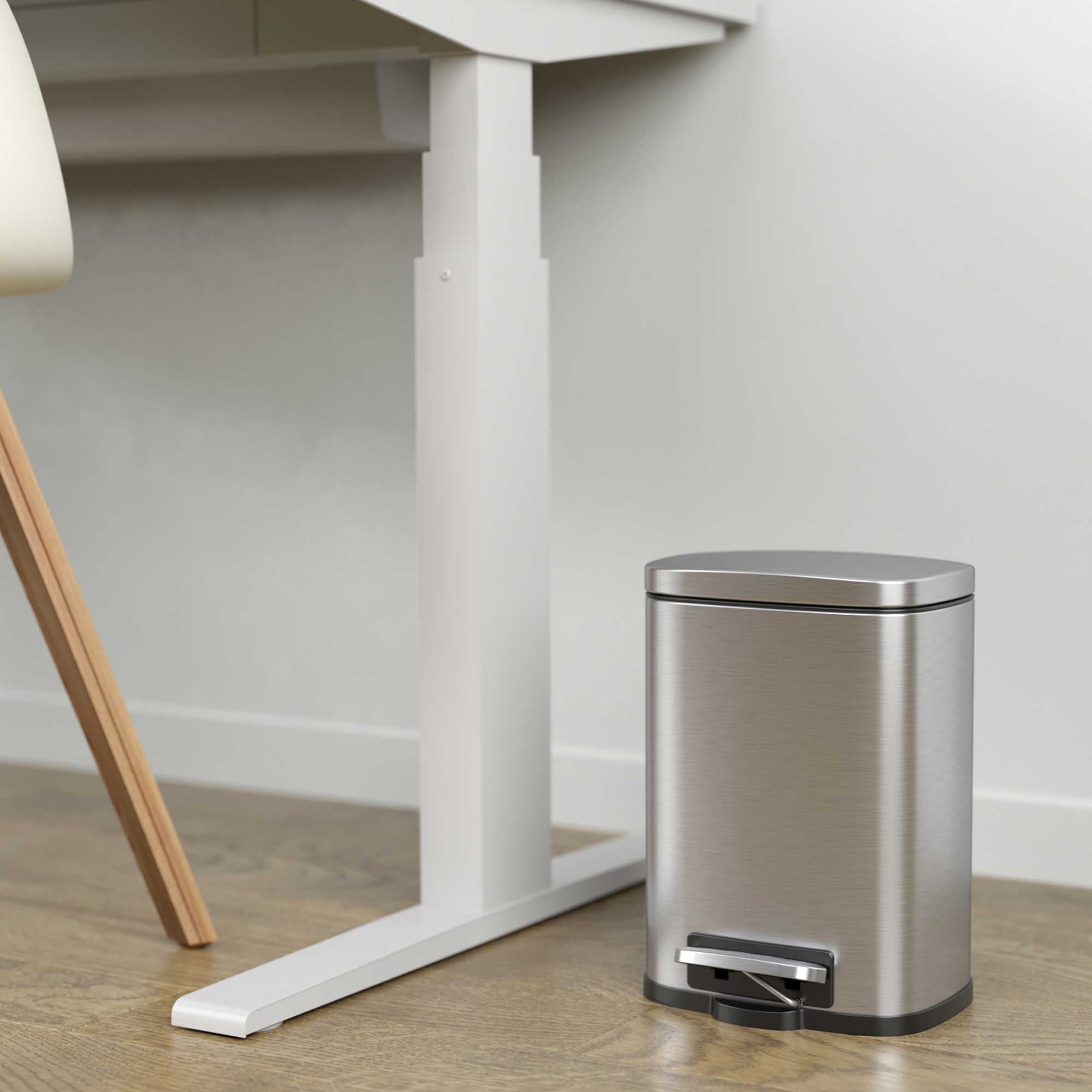 itouchless-softstep-5-liter-1-32-gallon-stainless-steel-step-trash-can-with-abso image 4