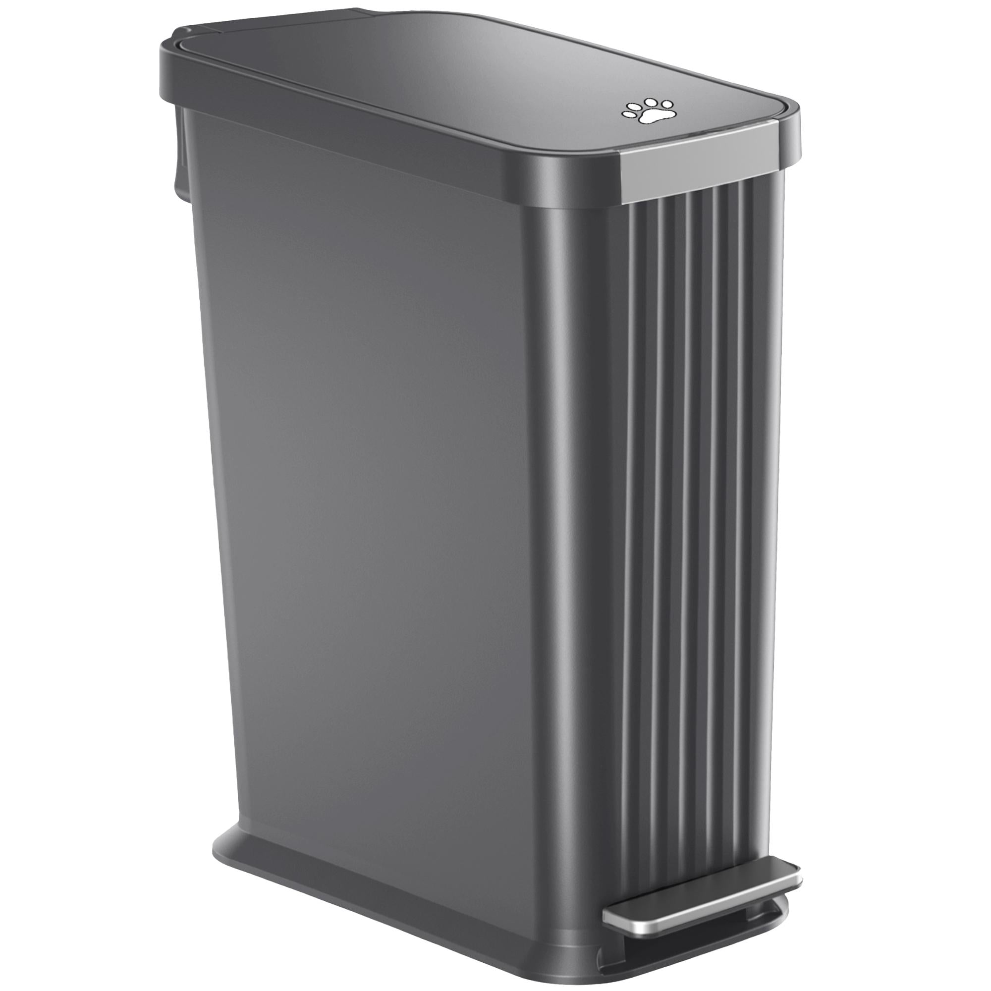 itouchless-13-2-gallon-softstep-elongated-step-pedal-pet-waste-receptacle-with-a image 1