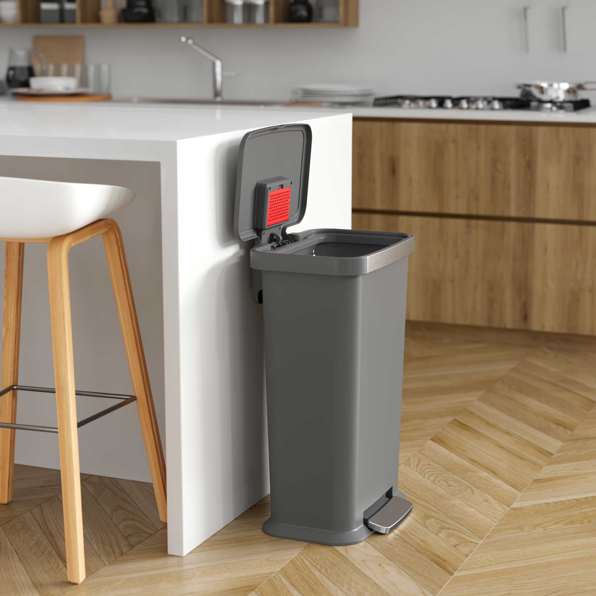 itouchless-13-2-gallon-softstep-prime-step-kitchen-trash-can-with-absorbx-odor-f image 2