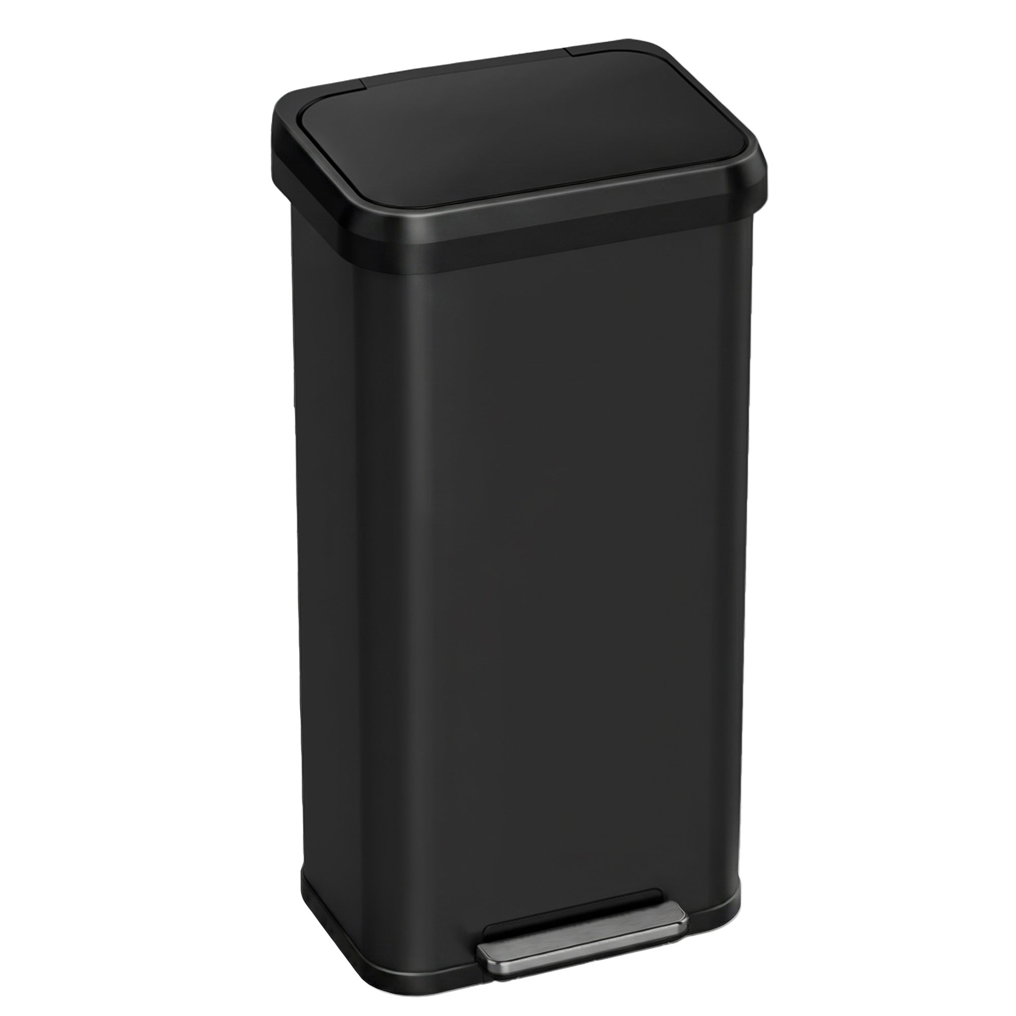 itouchless-softstep-exp-20-gallon-75-liter-matte-black-stainless-steel-step-peda image 1