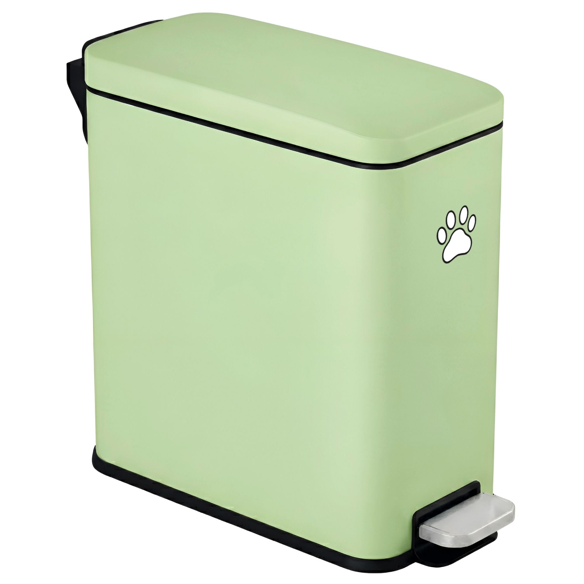 itouchless-softstep-3-gallon-matte-pastel-green-stainless-steel-slim-step-pedal- image 1