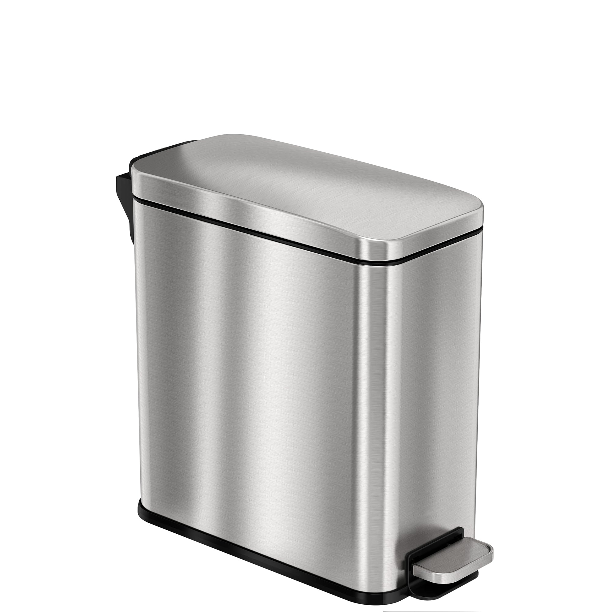 itouchless-3-gallon-softstep-slim-step-pedal-bathroom-trash-can-with-absorbx-fil image 1