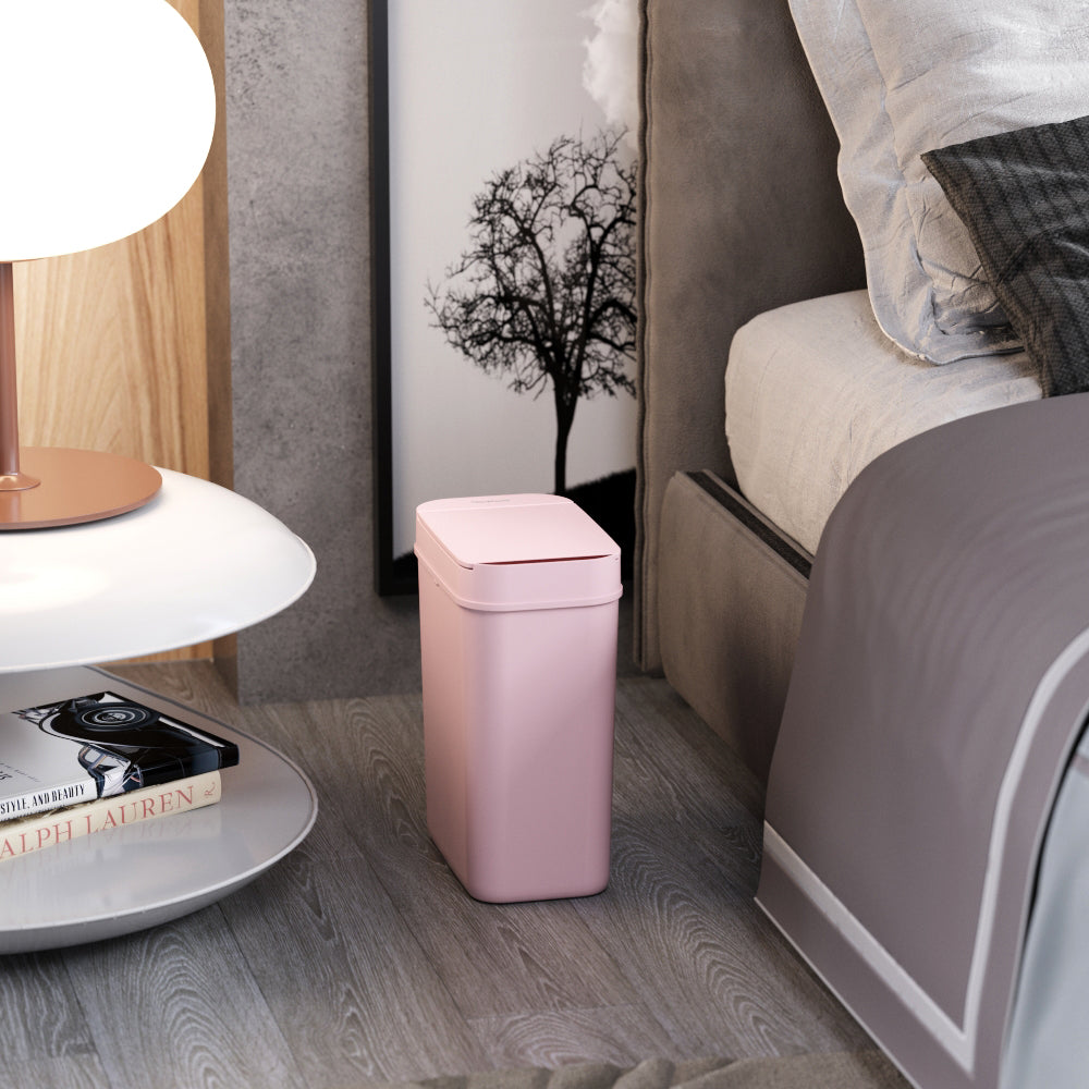 itouchless-11-liter-3-gallon-pink-plastic-sensor-bathroom-trash-can image 5