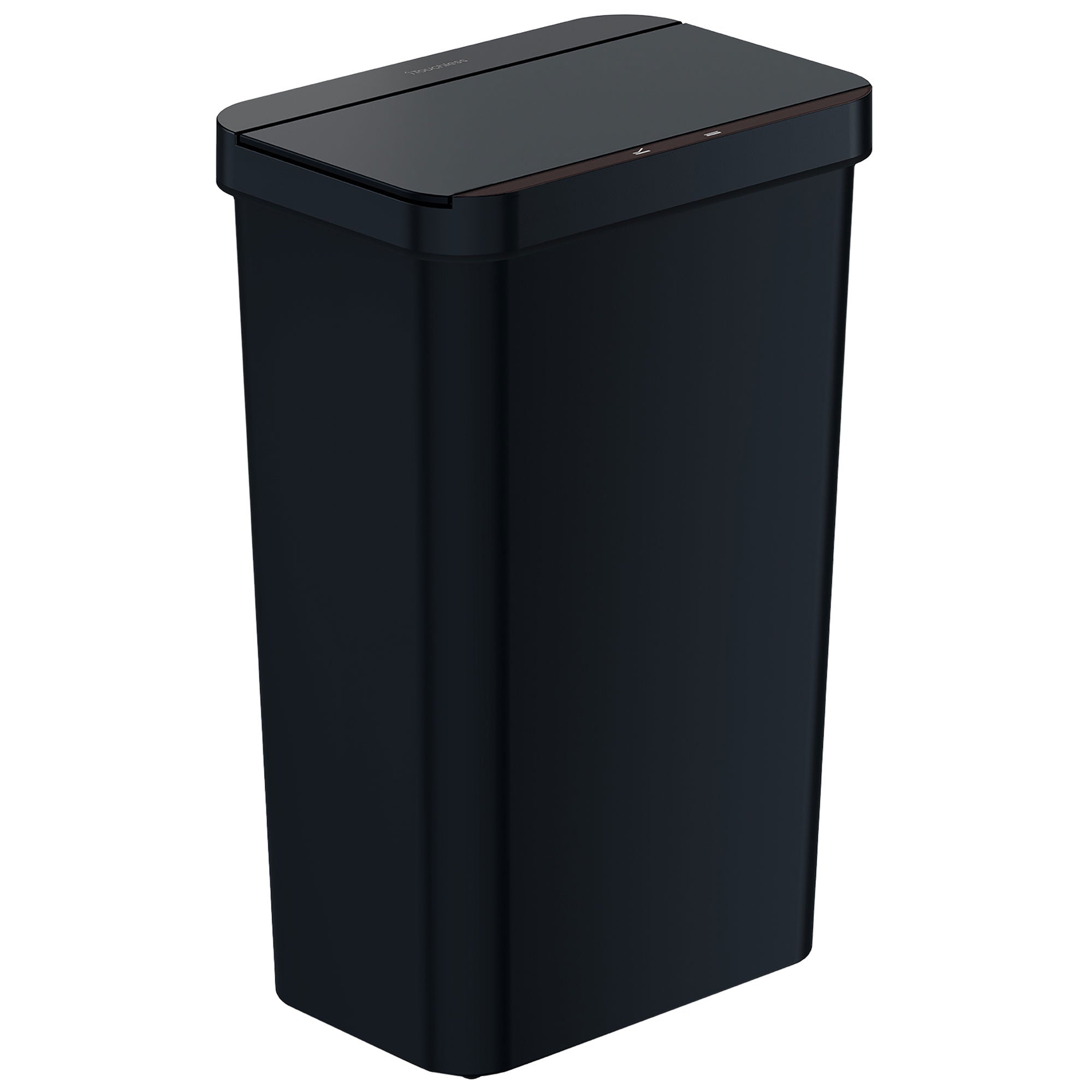 itouchless-prime-13-2-gallon-50-liter-black-plastic-touchless-sensor-trash-can-w image 1