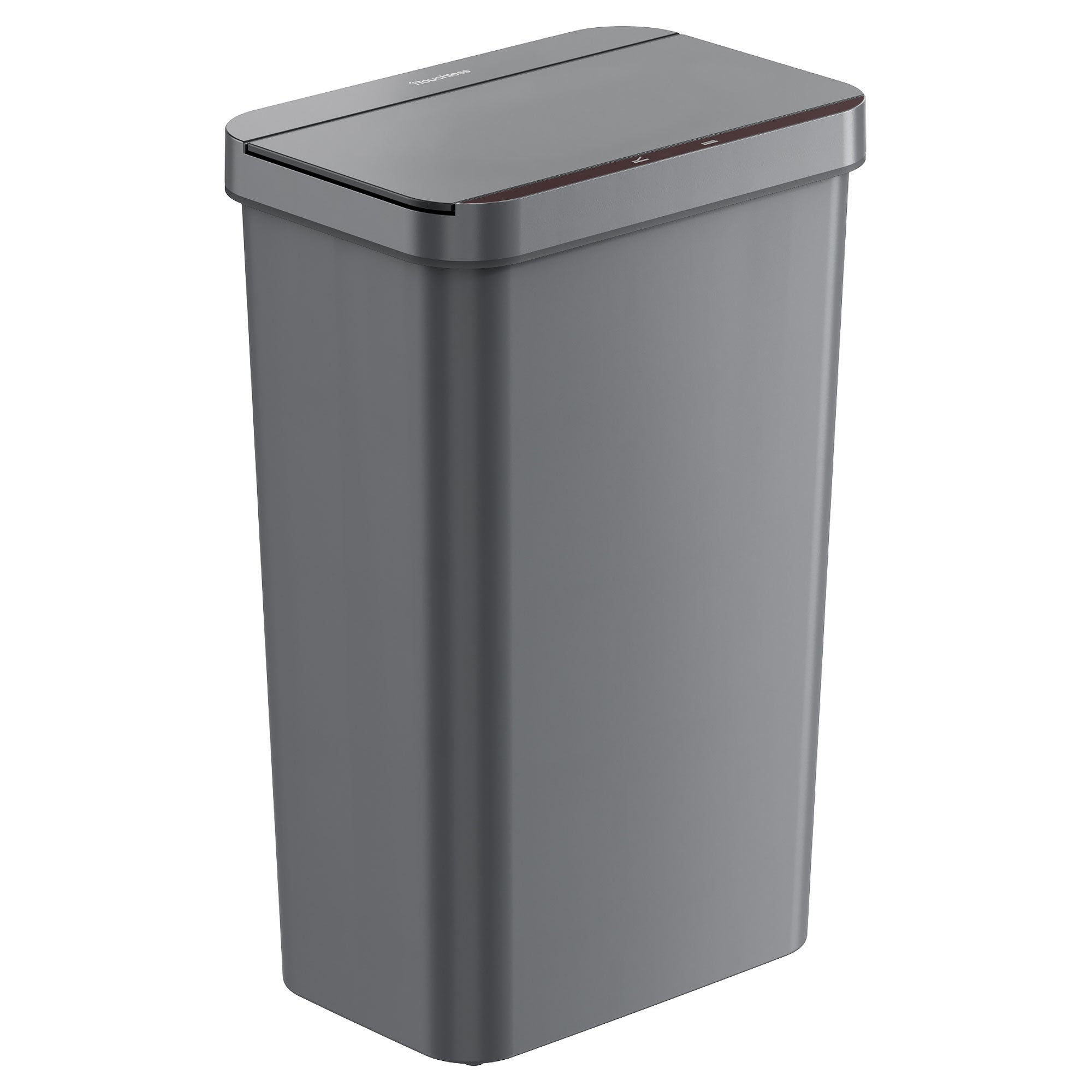 itouchless-50-liter-13-2-gallon-prime-gray-plastic-sensor-kitchen-trash-can image 1