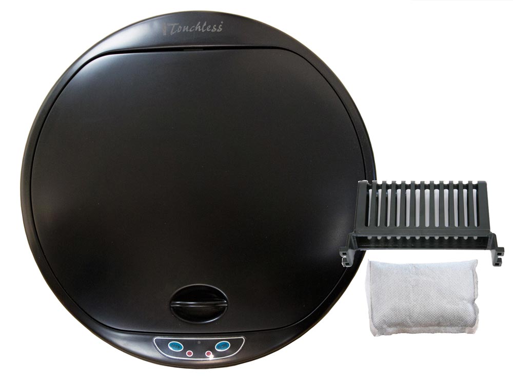 itouchless-mt08rb-mt13rb-sensor-lid-cover-deodorizer-bundle-includes-lid-filter- image 1