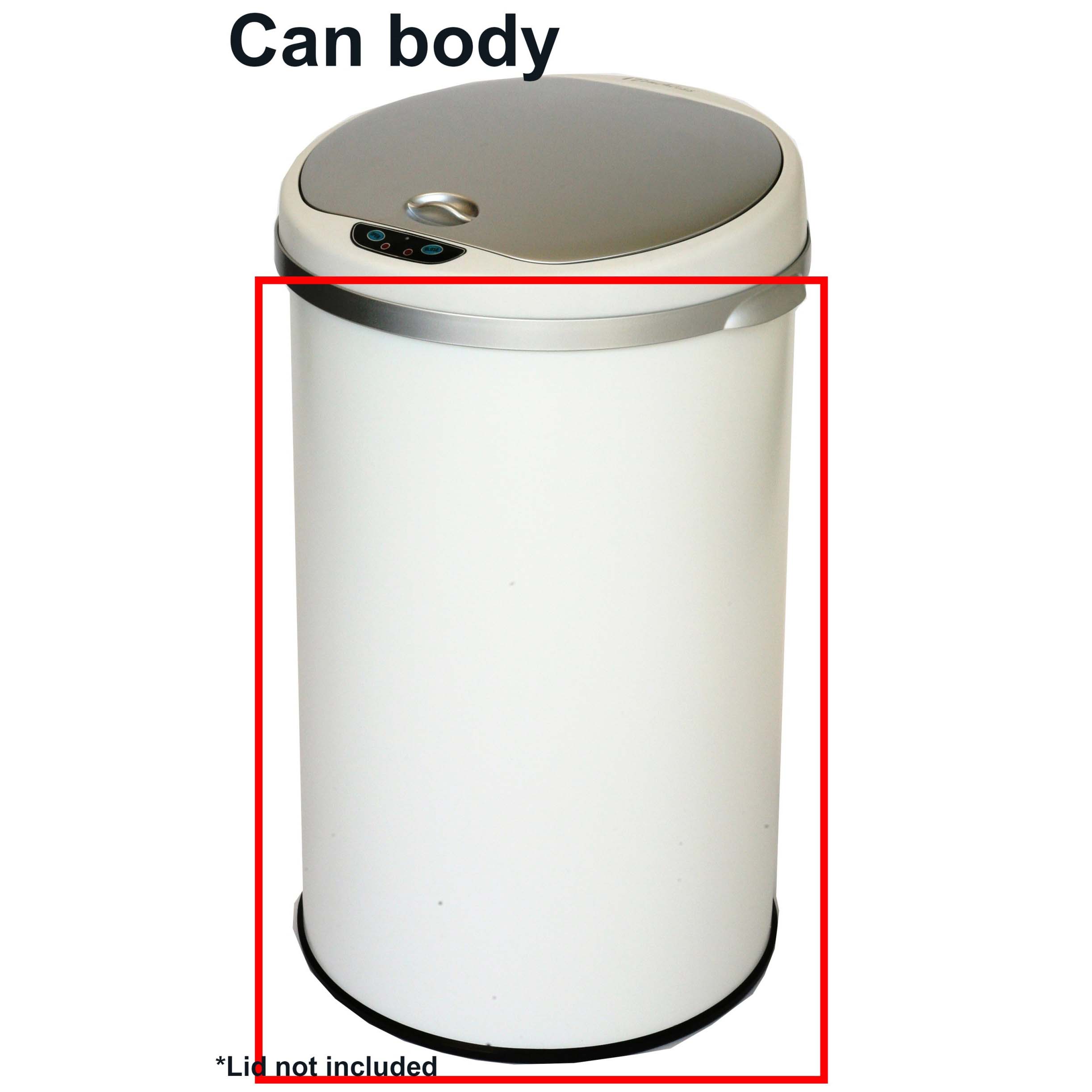 itouchless-mt08rw-white-trash-can-body-replacement-part image 1