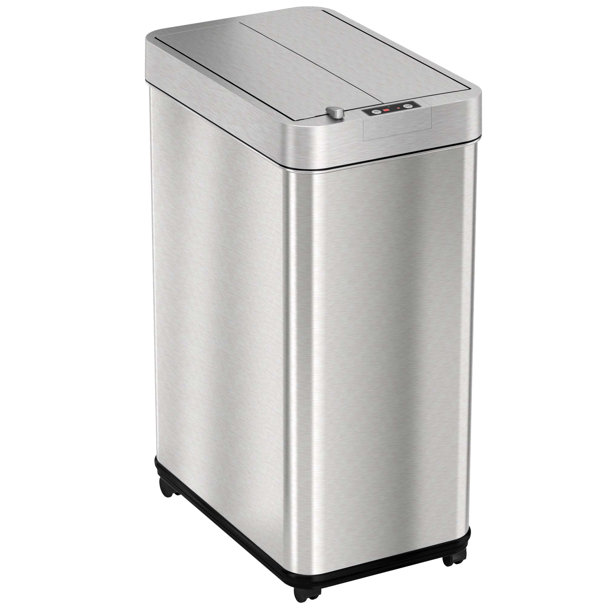 itouchless-13-gallon-50-liter-stainless-steel-wings-open-sensor-kitchen-trash-ca image 1