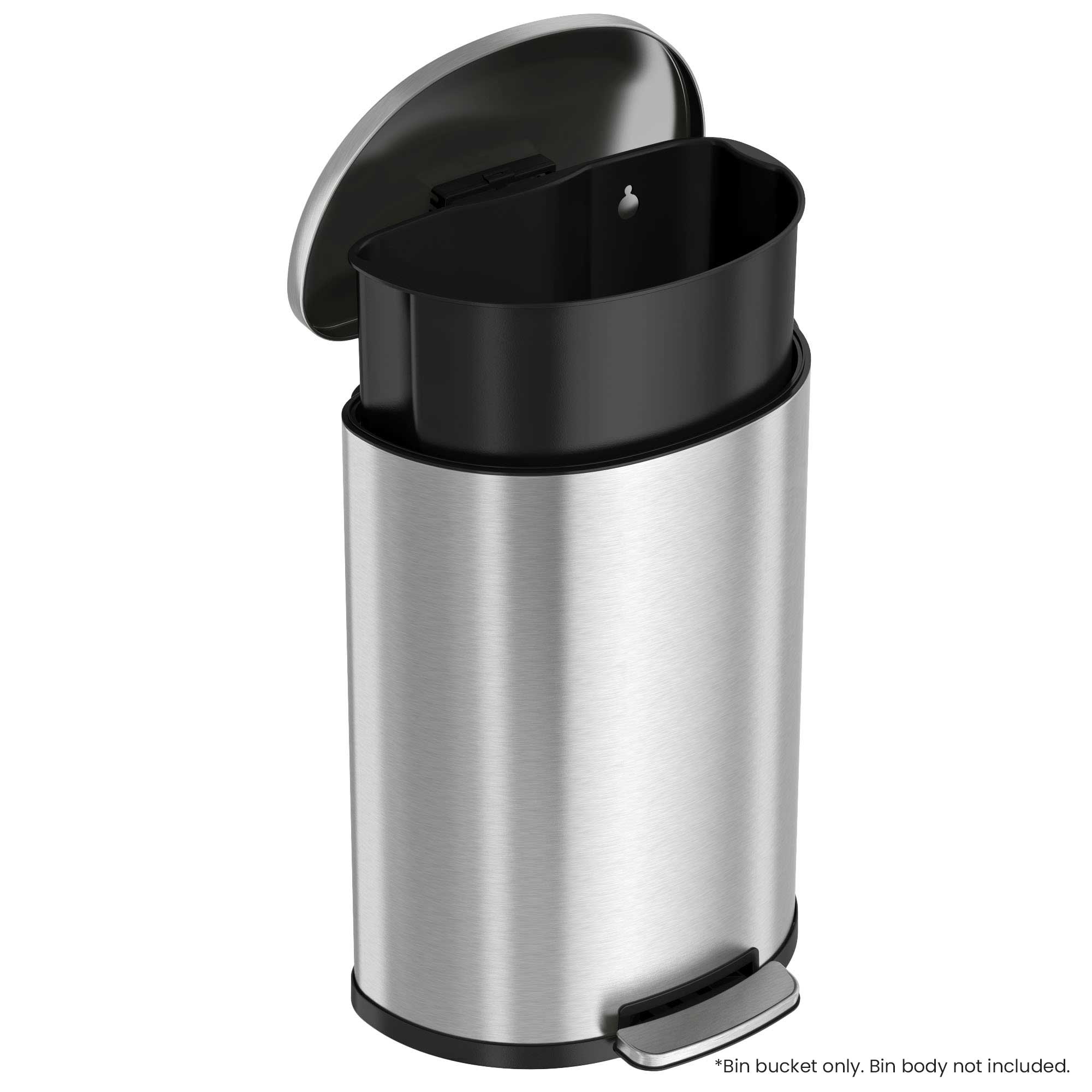 itouchless-pc13dds-replacement-inner-bucket-13-2-gal-semi-round-step-trash-can image 2