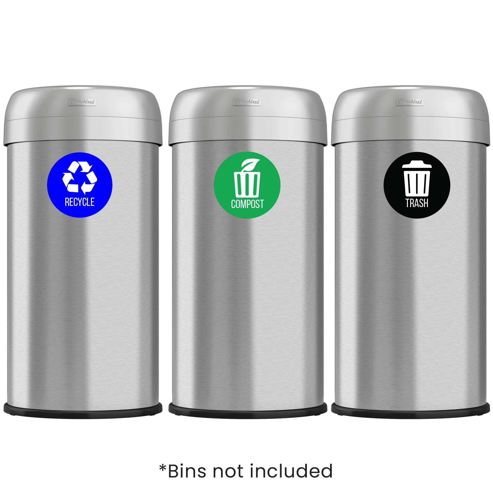 itouchless-recycle-trash-compost-premium-vinyl-stickers-4-x-4-set-of-3 image 2