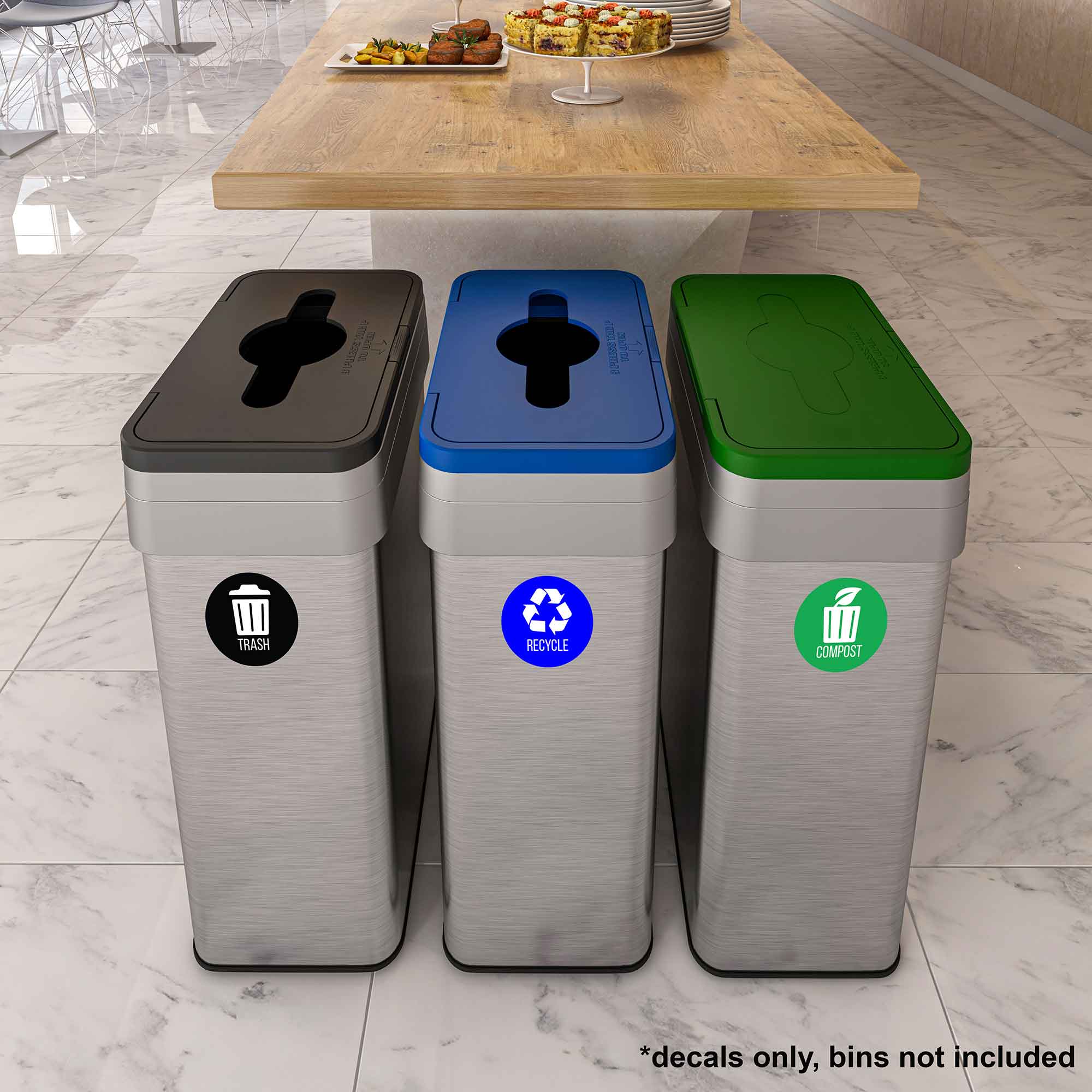 itouchless-recycle-trash-compost-premium-vinyl-stickers-4-x-4-set-of-3 image 4